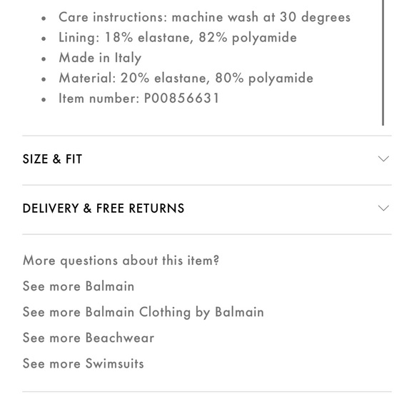 BALMAIN**Stunning Iridiscent Fuscia Pink Thong One-Piece Swimsuit**F36 US 4 $789 - Picture 6 of 6